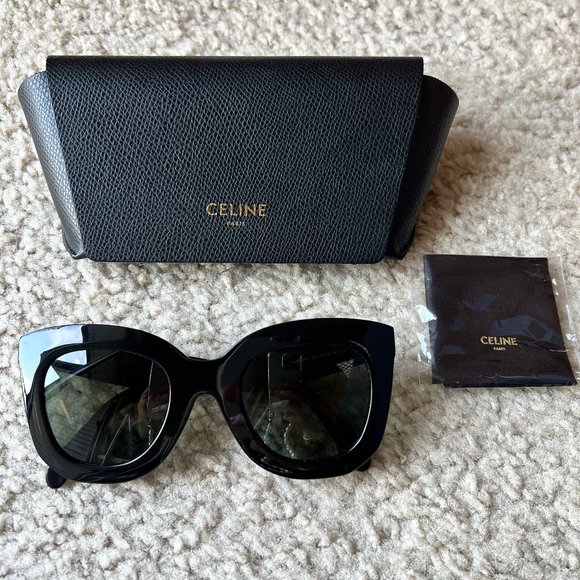 CELINE Sunglasses cl4005fn Black Color - Picture 1 of 7